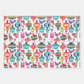 Mid-Century Ornamenten Christmas Wrapping Paper (Voorkant 3)
