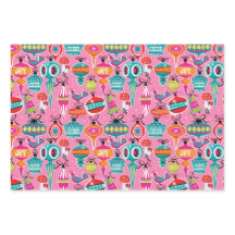 Mid-Century Ornamenten Christmas Wrapping Paper