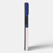 Mid Century Paarse Roze & Script Monogram Case-Mate iPhone Case (Achterkant / Rechts)