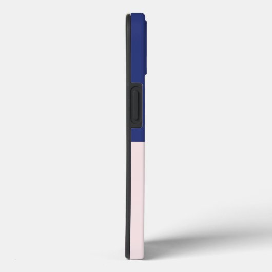 Mid Century Paarse Roze & Script Monogram Case-Mate iPhone Case (Achterkant / Rechts)