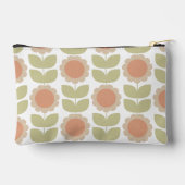 Mid-Century Pastel Pink Retro Floral Pattern Etui (Achterkant)