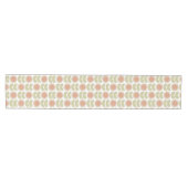  Mid-Century Pastel Pink Retro Floral Pattern Medium Tafelloper (Horizontaal)