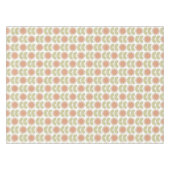  Mid-Century Pastel Pink Retro Floral Pattern Tafelkleed (Voorkant (Horizontaal))