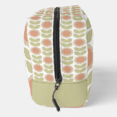 Mid-Century Pastel Pink Retro Floral Pattern Toilettasje (Rechts)