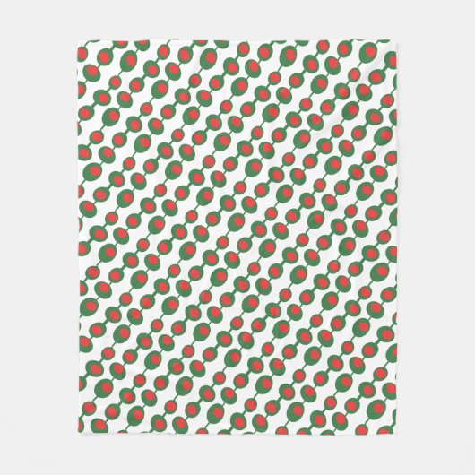 Mid Century Patroon voor atoomolijven Fleece Deken (Voorkant)