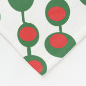 Mid Century Patroon voor atoomolijven Fleece Deken (Hoek)