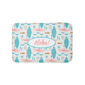 Mid Century Pink Catamaran Badmat (Voorkant)