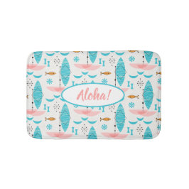 Mid Century Pink Catamaran Badmat