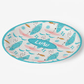 Mid Century Pink Catamaran Papieren Bordje (Gekanteld)