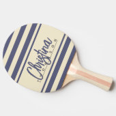 Mid-Century Polo Banner Lavendel Breeze Naam Tafeltennisbatje (Zijkant)