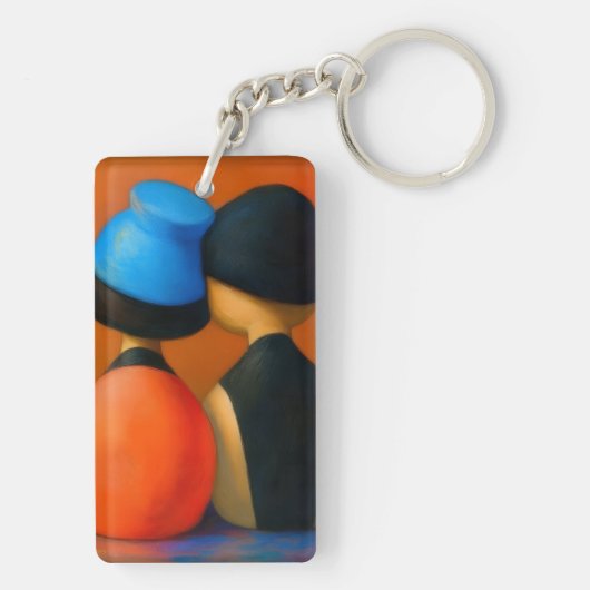 MID-CENTURY POP ART. SLEUTELHANGER (achterkant)