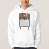 Mid Century  Radio Retro Muziekliefhebber Hoodie (Voorkant)