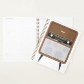 Mid Century  Radio Retro Muziekliefhebber Planner (Display)