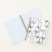 Mid Century rechthoeken Notitieboek (Binnen)