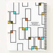 Mid Century rechthoeken Notitieboek (Achterkant)