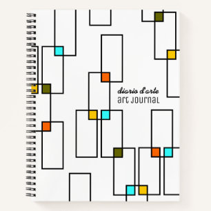 Mid Century rechthoeken Notitieboek