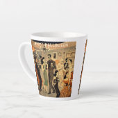 Mid Century Retro 40s Halloween Martini Feest Latte Mok (Linkerhoek)