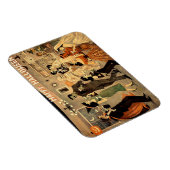 Mid Century Retro 40s Halloween Martini Feest Magneet (Rechterzijde)