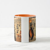 Mid Century Retro 40s Halloween Martini Feest Mok (Midden)