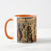 Mid Century Retro 40s Halloween Martini Feest Mok (Links)
