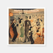 Mid Century Retro 40s Halloween Martini Feest