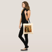 Mid Century Retro 40s Halloween Martini Feest Tote Bag (Voorkant (model))