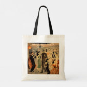 Mid Century Retro 40s Halloween Martini Feest Tote Bag (Achterkant)