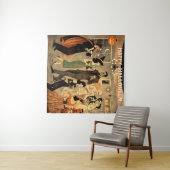 Mid Century Retro 40s Halloween Martini Feest Wandkleed (In Situ (horizontaal))