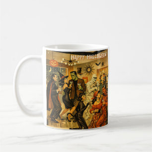 Mid Century Retro 50s Halloween Martini Feest Koffiemok