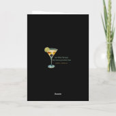 Mid Century Retro 60s Mardi Gras Cocktail Party Kaart (Achterkant)