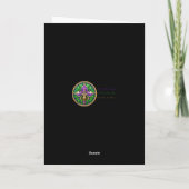 Mid Century Retro 60s Mardi Gras Het Roken Man Kaart (Achterkant)