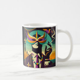 Mid Century Retro 60s Mardi Gras The Smoking Man Koffiemok