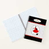 Mid Century Retro-chic Lady en Scottie Dog Notitieboek (Binnen)