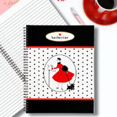 Mid Century Retro-chic Lady en Scottie Dog Notitieboek