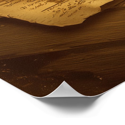 Mid-Century Retro Geometry Book – Timeless Knowled Poster (Hoek)