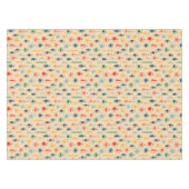 Mid Century Retro Patroon met Kerstboom Speelgoed Tafelkleed (Voorkant (Horizontaal))