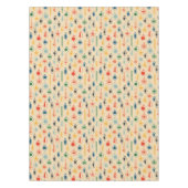 Mid Century Retro Patroon met Kerstboom Speelgoed Tafelkleed (Voorkant)