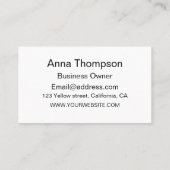 Mid Century Retro Starbursts op Ogee Custom Visitekaartje (Achterkant)