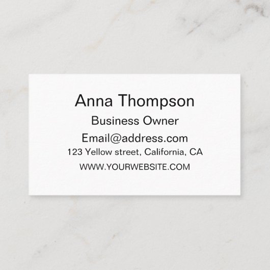 Mid Century Retro Starbursts op Ogee Custom Visitekaartje (Achterkant)