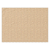 Mid-Century Ribbon Print - kamelaankleurig en crèm Tafelkleed (Voorkant (Horizontaal))