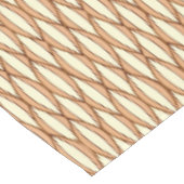 Mid-Century Ribbon Print - kamelaankleurig en crèm Tafelkleed (Gekanteld)