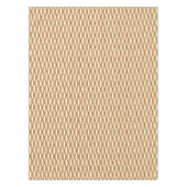 Mid-Century Ribbon Print - kamelaankleurig en crèm Tafelkleed (Voorkant)