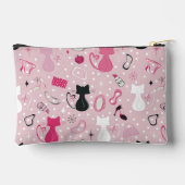 Mid Century Roze Hart Katten Etui (Achterkant)