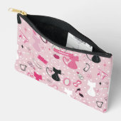 Mid Century Roze Hart Katten Etui (Open)