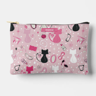Mid Century Roze Hart Katten Etui