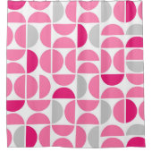 Mid Century Roze Tegels Douchegordijn (Voorkant)