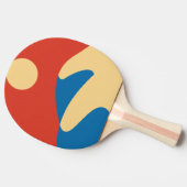 Mid Century Sahara Desert, Mod Wall Art Tafeltennisbatje (Zijkant)