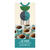 Mid Century Sculpture Creative Marketing Rack Kaar Reclamekaart (Voorkant)