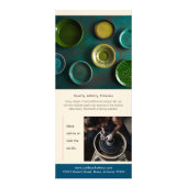 Mid Century Sculpture Creative Marketing Rack Kaar Reclamekaart (Achterkant)