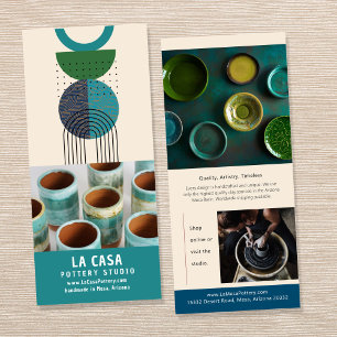 Mid Century Sculpture Creative Marketing Rack Kaar Reclamekaart